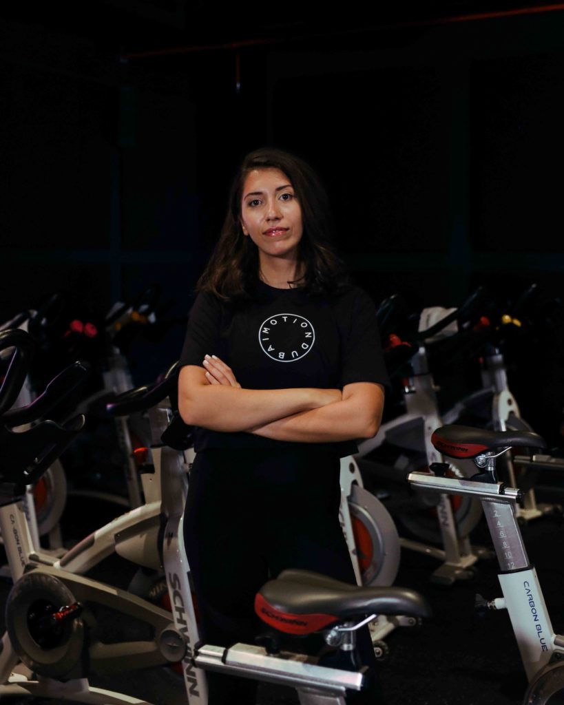 Aida instructor at MOTION Cycling